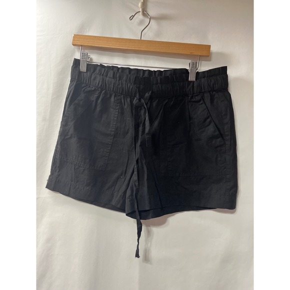 Loft Outlet Pants - Loft‎ Outlet Womens Black Paperbag Waist Drawstring Utility Shorts Small NEW NWT
